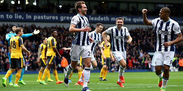 Keputusan EPL: Arsenal Terus Merosot, Kalah 3-1 Kepada West Brom