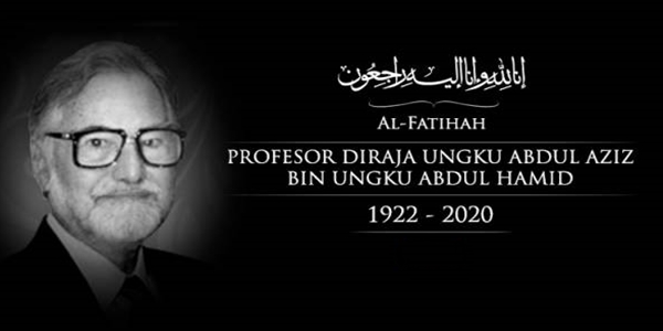 Prof Diraja Ungku Abdul Aziz Mɛninggal Dunia