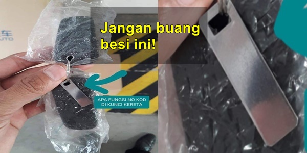 besi kecil kunci kereta