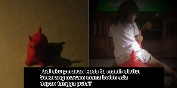 Bila aku keluarkan kuda tu dari kotak, dia terus menangis kɛtakutan. Sejak tu kami kena kacau. Korang Ambillah Pengajaran…